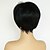 cheap Human Hair Capless Wigs-Human Hair Blend Wig Short Natural Straight Pixie Cut Short Hairstyles 2020 Black Fashionable Design Comfortable Natural Hairline Capless Women&#039;s Natural Black #1B 8 inch