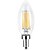 cheap LED Candle Lights-YWXLIGHT® 10pcs 6 W LED Candle Lights LED Filament Bulbs 500-600 lm E14 C35 6 LED Beads COB Christmas Wedding Decoration Warm White White 220-240 V