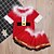 cheap Santa Suits &amp; Christmas Costumes-Cosplay Costume Santa Clothes Kid&#039;s Boys&#039; Christmas Christmas New Year Festival / Holiday Polyster Red Easy Carnival Costumes Holiday / Top / Skirt / More Accessories / Top / Skirt