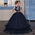 cheap Movie &amp; TV Theme Costumes-Cinderella Princess Dress Party Costume A-Line Dress Flower Girl Dress Girls&#039; Kid&#039;s Organza Costume Navy Blue / Burgundy Vintage Cosplay Sleeveless