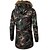 cheap Men&#039;s Downs &amp; Parkas-Men&#039;s Daily Basic Geometric / Camouflage Long Padded, Polyester Long Sleeve Hooded Navy Blue / Army Green XL / XXL / XXXL