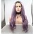 cheap Synthetic Lace Wigs-Synthetic Lace Front Wig Body Wave Side Part Lace Front Wig Long Black / Purple Synthetic Hair 20-26 inch Women&#039;s Women Black Purple Sylvia