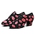 cheap Practice Dance Shoes-Women&#039;s Latin Shoes Practice Trainning Dance Shoes Line Dance Performance Party Practice Lace Up Pattern / Print Oxford Sneaker Pattern / Print Thick Heel Black / Red