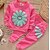 preiswerte Kleidersets für Babys (Mädchen)-Baby Mädchen Grundlegend Alltag Solide Langarm Standard Standard Baumwolle Kleidungs Set Rosa