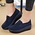cheap Women&#039;s Slip-Ons &amp; Loafers-Women&#039;s Loafers &amp; Slip-Ons Daily Solid Colored Creepers Round Toe Casual Cowhide Loafer Almond Black Red