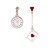 tanie Modne kolczyki-Women&#039;s Mismatch Earrings Mismatched Pointer Ladies Stylish Classic Earrings Jewelry Gold For Daily 1 Pair