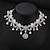 cheap Necklaces-Women&#039;s Choker Necklace Beads Elegant Cute Imitation Pearl Lace Rhinestone White 32 cm Necklace Jewelry 1pc For Wedding Date