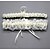 olcso Harisnyatartók esküvőre-Akril Csipke / Csokor Wedding Garter Val vel Selyemövek / Szalagok / Virág Egyedi esküvői dekor / Láb melegítő Esküvő / Randi