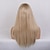cheap Human Hair Capless Wigs-Human Hair Wig Straight Straight Light Auburn Tipped Medium Brown with Blonde Beige Blonde / Bleached Blonde