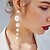 cheap Earrings-1 Pair Drop Earrings Dangle Earrings For Women&#039;s Freshwater Pearl White Wedding Birthday Evening Party Pearl Alloy Beads