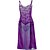 economico Intimo sexy-Per donna Pizzo / Spacco Taglie forti Sexy Babydoll e slip / Completi Indumenti da notte Tinta unica Viola Blu Lavanda S M L