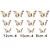 abordables Autocollants Muraux 3D-Animals / 3D Wall Stickers 3D Wall Stickers / Mirror Wall Stickers Decorative Wall Stickers, Plastic &amp; Metal / Special Material Home Decoration Wall Decal Wall Decoration 12pcs