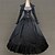 cheap Historical &amp; Vintage Costumes-Victorian Medieval 18th Century Square Neck Vacation Dress Dress Party Costume Masquerade Prom Dress Women&#039;s Lace Cotton Costume Black Vintage Cosplay Party Prom Long Sleeve Ankle Length Long Length