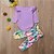 preiswerte Kleidersets für Babys (Mädchen)-Baby Girls&#039; Basic Daily Geometric Solid Colored Long Sleeve Regular Clothing Set Purple / Toddler