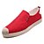 cheap Men&#039;s Slip-ons &amp; Loafers-Men&#039;s Light Soles Linen Summer Casual Loafers &amp; Slip-Ons Breathable Red / Black / Beige