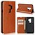 cheap Samsung Cases-Case For Samsung Galaxy S9 / S9 Plus / S8 Plus Wallet / Card Holder / with Stand Full Body Cases Solid Colored Hard Genuine Leather