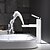 abordables Classiques-Robinet lavabo - Rotatif Finitions Peintes Montage Mitigeur un trouBath Taps