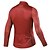 cheap Women&#039;s Cycling Clothing-SANTIC Men&#039;s Long Sleeve Cycling Jersey Wine Red Blue Grey Solid Color Bike Waterproof Breathable Quick Dry Moisture Wicking Sports Solid Color Mountain Bike MTB Road Bike Cycling Clothing Apparel