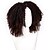 Недорогие Высококачественные парики-коричневые парики для женщин синтетические удлинители афро кудрявые надувные локоны асимметричные с челкой парик короткие натуральные черные черные / коричневые синтетические волосы 14-дюймовые