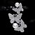 cheap Brooches-Women&#039;s AAA Cubic Zirconia Brooches Classic Butterfly Ladies Korean Pearl Silver Plated Brooch Jewelry Silver For Daily