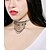 お買い得  ファッションネックレス-女性用 チョーカー 液体銀ネックレス レディース スタイリッシュ アーティスティック レザー 合金 ブラック ブラウン グレー 40+4.5 cm ネックレス ジュエリー 1個 用途 日常