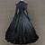 abordables Costumes vintage et anciens-Victoriens Epoque Médiévale 18ème siècle Col Carré robe de vacances Robe Costume de fête Bal Masqué Robe de bal Femme Dentelle Coton Costume Noir Vintage Cosplay Soirée Fête scolaire Manches Longues