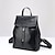 cheap Backpacks &amp; Bookbags-Women&#039;s Commuter Backpack Daily Solid Color Cowhide Large Capacity Waterproof Zipper Black Brown Gray