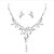 cheap Jewelry Sets-Women&#039;s Necklace Classic Elegant Sweet Fashion Imitation Pearl Rhinestone Earrings Jewelry Silver For Wedding Party 1 set