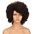 cheap Human Hair Wigs-Remy Human Hair Full Lace Lace Front Wig Asymmetrical Rihanna style Brazilian Hair Afro Curly Black Wig 130% 150% Density Fashionable Design Women Natural Best Quality Hot Sale Women&#039;s Short Human
