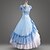 cheap Historical &amp; Vintage Costumes-Vintage Gothic Victorian Medieval 18th Century Dress Party Costume Masquerade Women&#039;s Costume Blue Vintage Cosplay Party Prom Short Sleeve Floor Length Plus Size Customized