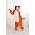 cheap Kigurumi Pajamas-Kid&#039;s Adults&#039; Kigurumi Pajamas Tiger Animal Onesie Pajamas Flannel Toison Cosplay For Boys and Girls Christmas Animal Sleepwear Cartoon