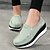 cheap Women&#039;s Slip-Ons &amp; Loafers-Women&#039;s Loafers &amp; Slip-Ons Daily Solid Colored Creepers Round Toe Casual Cowhide Loafer Almond Black Red
