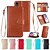 billiga Чехлы для iPhone-Case For Apple iPhone 11 / iPhone 11 Pro / iPhone 11 Pro Max Wallet / Card Holder / Magnetic Full Body Cases Solid Colored Hard PU Leather