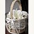 cheap Wedding Baskets &amp; Boxes-Flower Basket Cotton / Linen 4 1/3&quot; (11 cm) Lace 1 pcs