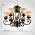 cheap Candle-Style Design-5-Light 68 cm Candle Style Chandelier Metal Glass Painted Finishes Vintage 110-120V / 220-240V / E26 / E27