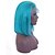 billige Human Hair Wigs-Remy Human Hair Lace Front Wig Bob Short Bob Wendy style Brazilian Hair Straight Blue Wig 130% Density with Baby Hair Women Natural Hairline Coloring Bleached Knots Women&#039;s Short Human Hair Lace Wig