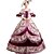 cheap Historical &amp; Vintage Costumes-Rococo Victorian 18th Century Dress Party Costume Masquerade Women&#039;s Lace Satin Costume Purple Vintage Cosplay Party Prom Long Sleeve Floor Length Long Length / Hat