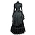 cheap Historical &amp; Vintage Costumes-Maria Antonietta Rococo Victorian 18th Century Cocktail Dress Vintage Dress Dress Women&#039;s Lace Costume Black Vintage Cosplay Party Prom Long Sleeve Ball Gown Plus Size Customized