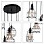 billige Vedhængslys-QINGMING® 5-Light Sputnik Lysestager Ned Lys Malede finish Metal Ministil 110-120V / 220-240V Varm Hvid / VDE / E26 / E27