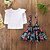 billige Sets-Girls&#039; 3D Floral Print Clothing Set Long Sleeve Fall Active Basic Cotton Polyester Spandex Kids Toddler Daily Sports Slim