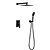 זול ברזים למקלחת-ברז למקלחת הגדר - גשם עכשווי גימור צבוע מותקן על הקיר שסתום קרמי Bath Shower Mixer Taps / Brass