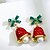 preiswerte Ohrringe-Damen Ohrstecker 3D Trompetenärmel damas Stilvoll Klassisch Künstliche Perle Strass Ohrringe Schmuck Gold Für Weihnachten Alltag 1 Paar