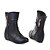 levne Dámská obuv-Women&#039;s Boots Flat Heel Closed Toe Mid Calf Boots Daily PU White Black Yellow / Mid-Calf Boots