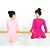 זול בגדי ריקוד לילדים-Ballet Dresses Girls&#039; Training / Performance Flannel Ruching Long Sleeve Dress