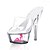 economico Zoccoli e pianelle da donna-Per donna Tacchi Sandali di gelatina Scarpe trasparenti Taglie forti A stiletto Club Shoes Lucite Heel Formale Serata e festa PVC Tacco di cristallo Estate Nero Rosso Fucsia / EU39