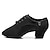 cheap Practice Dance Shoes-Women&#039;s Latin Shoes Ballroom Dance Shoes Practice Trainning Dance Shoes Line Dance Performance Party Practice Lace Up Oxford Two-Point Bottom Thick Heel Lace-up Black