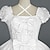 voordelige Lolitajurken-Rococo vakantie jurk Jurken Dames Voor meisjes Katoen Japans Cosplaykostuums Grote maten Op maat Wit Baljurk Effen Korte mouw Lange Lengte