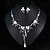 cheap Jewelry Sets-Women&#039;s Necklace Classic Elegant Sweet Fashion Imitation Pearl Rhinestone Earrings Jewelry Silver For Wedding Party 1 set