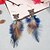 cheap Earrings-Women&#039;s Drop Earrings 3D Butterfly Ladies Stylish Unique Design Feather Earrings Jewelry Gold / Silver For Daily 1 Pair