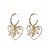 cheap Earrings-Women&#039;s Drop Earrings Link / Chain Heart Ladies European Gold Plated Austria Crystal Earrings Jewelry Gold For Street 1 Pair
